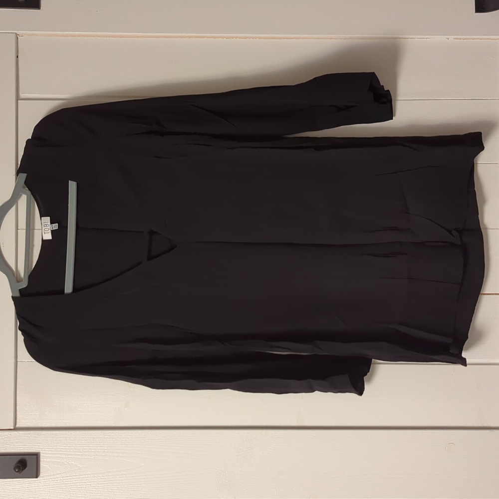 Long sleeve black dress